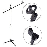 MR DJ MS300 Universal Adjustable Tripod Microphone Stands Adjustable Boom Stage with Mic Holder Clips
