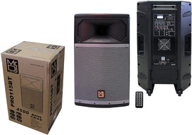 MR DJ PRO115BT PA DJ Powered Speaker <br/>Professional PRO PA DJ 15” 2-Way Full-Range Powered/Active DJ PA Multipurpose Live Sound Loudspeaker