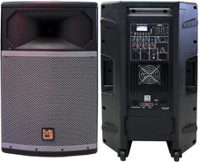 Load image into Gallery viewer, MR DJ PRO115BT PA DJ Powered Speaker &lt;br/&gt;Professional PRO PA DJ 15” 2-Way Full-Range Powered/Active DJ PA Multipurpose Live Sound Loudspeaker