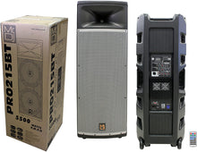 Load image into Gallery viewer, 2 Professional PRO PA DJ Dual 15” 3-Way Full-Range Powered/Active DJ PA Multipurpose Live Sound Loudspeaker