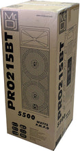 Charger l'image dans la galerie, Mr Dj PRO215BT PRO PA DJ Dual 15" Active Full Range Powered Speaker 2" Display