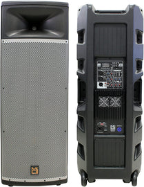 2 MR DJ PRO215BT PA DJ Dual 15” Full-Range Powered/Active Multipurpose Loudspeaker