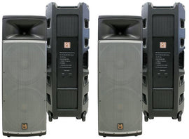 2 MR DJ PRO215S Professional PRO PA DJ Dual 15” 3-Way Full-Range Passive DJ PA Multipurpose Live Sound Loudspeaker
