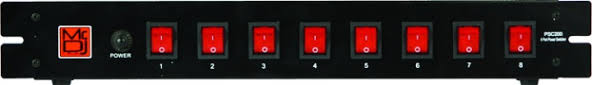 MR DJ PSC250 Power Switcher Surge Protectors <br/>Rack Mountable 8 Port Power Switcher Surge Protectors ON / OFF Power Center