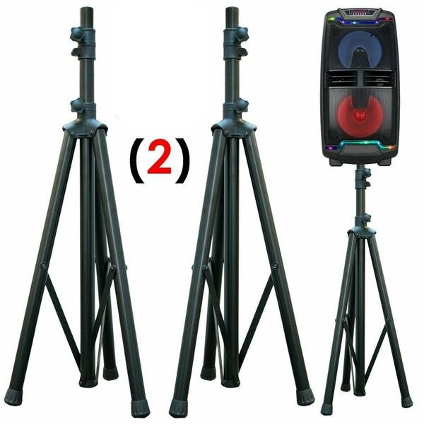 2 MR DJ SS300B Folding Tripod PRO PA DJ Home On Stage Speaker Stand Mount Holder