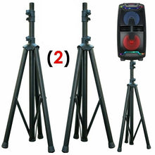 Load image into Gallery viewer, 2 MR DJ SS300B Folding Tripod PRO PA DJ Home On Stage Speaker Stand Mount Holder