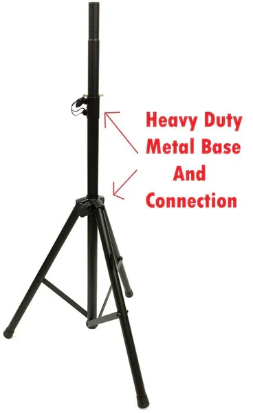 MR DJ SS350R Universal Red Tripod PRO PA DJ Home On Stage Speaker Stand