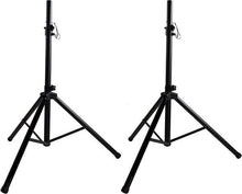 Load image into Gallery viewer, 2 MR DJ Heavy Duty PA DJ Speaker Universal Adjustable Height Tripod Stands