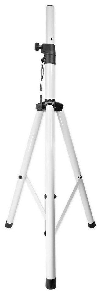 MR DJ SS350W Universal White Heavy Duty Folding Tripod PRO PA DJ Home On Stage Speaker Stand Mount Holder