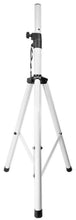 Load image into Gallery viewer, MR DJ SS350W Universal White Heavy Duty Folding Tripod PRO PA DJ Home On Stage Speaker Stand Mount Holder