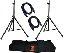Load image into Gallery viewer, MR DJ SS850PKG 2 Speaker Stand Road Carrying Bag + 2 Speakon Cable