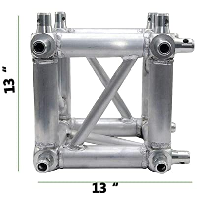 MR DJ DTJB6W 6-Way Square Truss Junction Cube Fit 12" F34 Truss Systems 24 Half Conical Couplers for 6 Way Installation