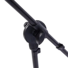 Load image into Gallery viewer, MR DJ MS700PKG 2 Microphone Stands Adjustable Boom Stage or Instrument with Mic Holder Clips &amp; Carry Bag &amp; 2 25' Cable
