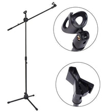 Load image into Gallery viewer, MR DJ MS500 Heavy Duty Telescoping Microphone Mic Boom Stand, Tripod Cast Base