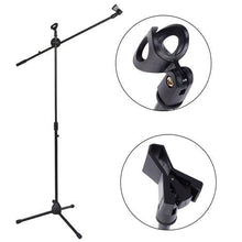 Charger l&#39;image dans la galerie, MR DJ MS500 Heavy Duty Telescoping Microphone Mic Boom Stand, Tripod Cast Base