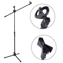 Charger l&#39;image dans la galerie, MR DJ MS500 Universal Heavy-Duty Tripod Microphone Stand with Mic Holder Clips