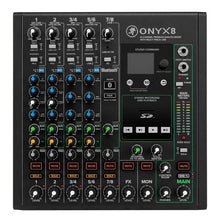 Charger l&#39;image dans la galerie, Mackie Onyx8 8-channel Analog Mixer with Multi-Track USB 8-channel Analog Mixer with 24-bit/96kHz Multi-track Recording and Built-in Effects