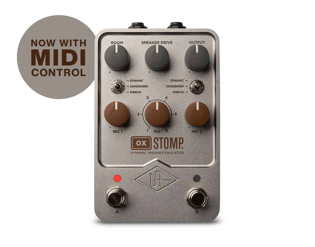 Universal Audio UA-OX-STOMP-U OX Stomp Dynamic Speaker Emulator Stereo Pedal