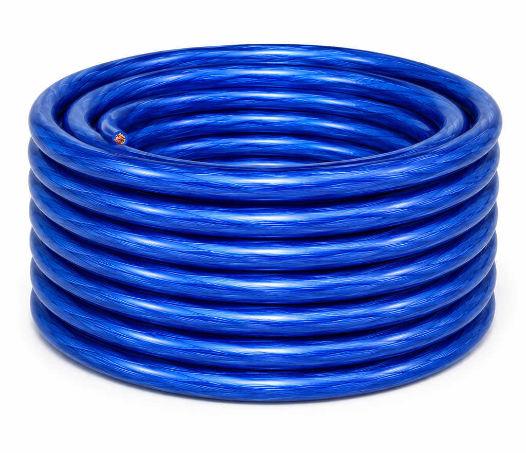 AT TKIT025BKBL 0 Gauge 50' Black/Blue Power/Ground Wire Amplifier Amp Kit