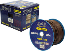 Charger l&#39;image dans la galerie, Absolute USA P16-500BR 16 Gauge 500-Feet Spool Primary Power Wire Cable (Brown)