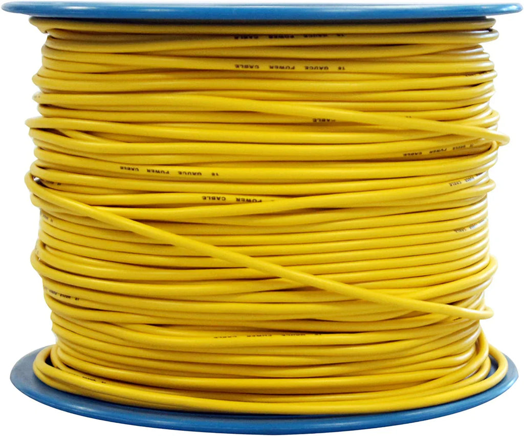 Absolute USA P16-500YL 16 Gauge 500FT Primary Power & Remote Wire – Yellow
