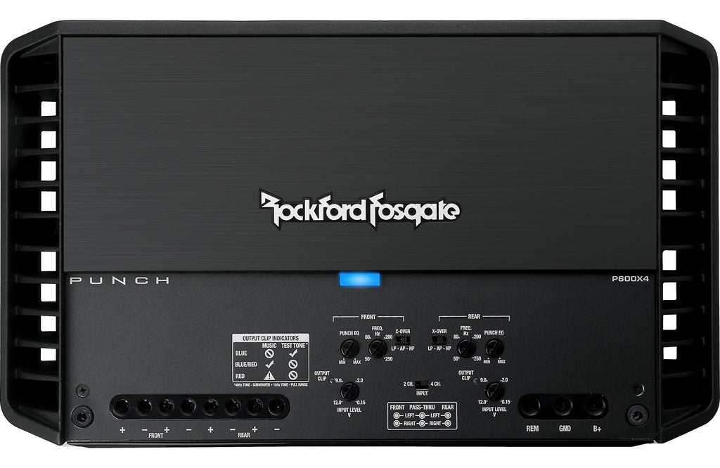 Rockford Fosgate Punch P600X4 4-channel car amplifier 75 watts RMS x 4