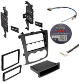 Absolute Package2  Car Stereo Installation Kit Compatible with Nissan Altima Sedan or Coupe 2007-2012 In-Dash Mounting Kit, Antenna, and Harness for Single or Double Din Radio Receivers