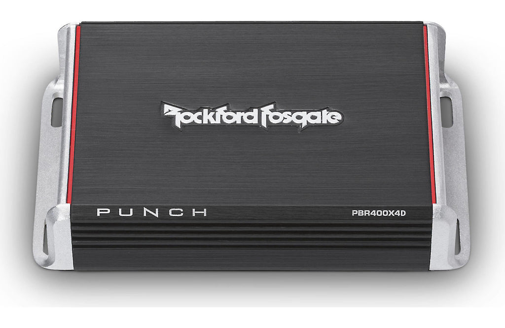 Rockford Fosgate Punch PBR400X4D Compact 4-channel car amplifier 50 watts RMS x 4