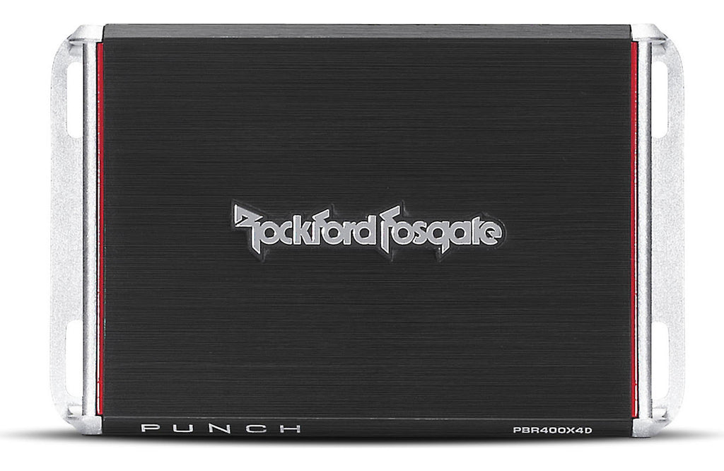 Rockford Fosgate Punch PBR400X4D Compact 4-channel car amplifier 50 watts RMS x 4