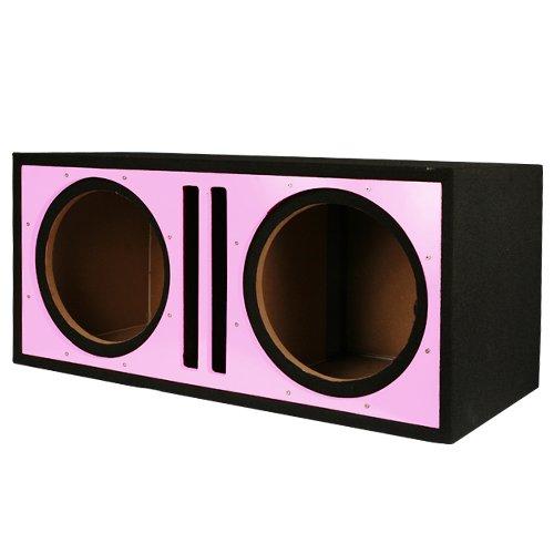 PDEB10R Dual 10-pulgadas, 3.4 pulgadas MDF Doble Puerto Caja de subwoofer con Red Alto Consejo Cara Gloss