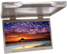 Load image into Gallery viewer, Absolute PFL2300IRC Cream 23&quot; TFT-LCD Roof Mount Overhead Flip-Down Monitor Built-In IR Remote Dome Light