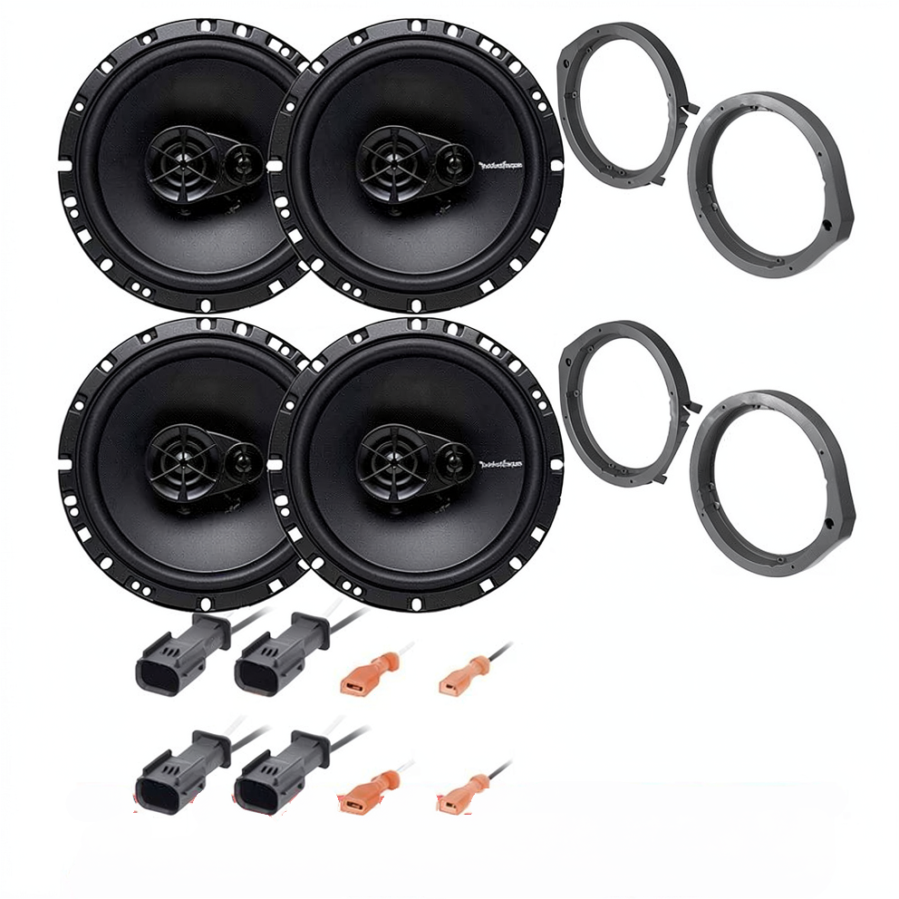 Rockford Fosgate R165x3-HSB524-72-7800 Front & Rear Speakers