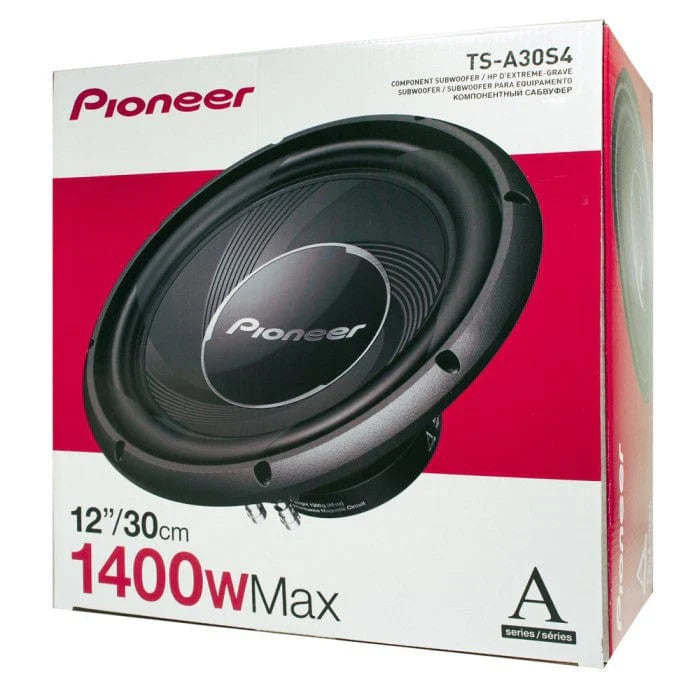Pioneer TS-A30S4 1400W 12" A-Series Single 4-ohm Car Subwoofer