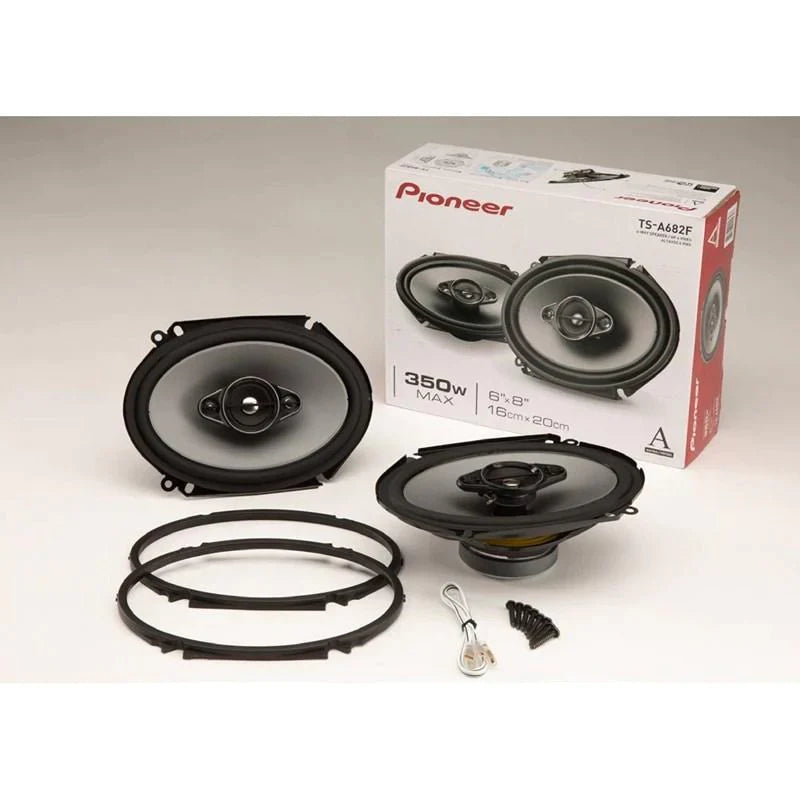 Pioneer TS-A682F 700W Peak (160W RMS) 6”x8” A-Series 4-way Speakers