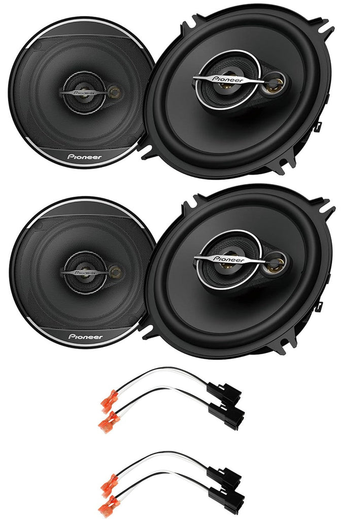 Pioneer TS-A1371F 5-1/4" 5.25" 300W Front Door Speakers & kit Fit 1995-2006 GMC Sierra