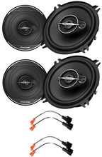 Charger l&#39;image dans la galerie, Pioneer TS-A1371F 5-1/4&quot; 5.25&quot; 300W Front Door Speakers &amp; kit Fit 1995-2006 GMC Sierra