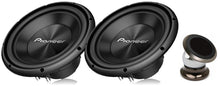 Charger l&#39;image dans la galerie, Pair of Pioneer TS-A300D4 12” Dual 4 Ohms Voice Coil Subwoofer - 1500 Watts with Phone Holder Magnet