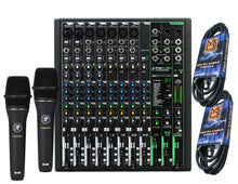 Charger l&#39;image dans la galerie, Mackie ProFX12v3 12-Channel Mixer with Built-in Effects and USB +2 Mackie EM-89D Cardioid Dynamic Vocal Microphone+Free Microphone Cables