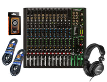 Charger l&#39;image dans la galerie, Mackie ProFX16v3 16-Channel Mixer with Built-in Effects and USB + Pro TH02 Headphone with Pair of XLR Cable+free Absolute Phone Holder