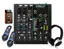 Load image into Gallery viewer, Mackie ProFX6v3 6-Channel Mixer with Built-in Effects and USB + SR450 Headphone with Pair of XLR Cable+free Absolute Phone Holder