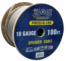 Charger l&#39;image dans la galerie, Absolute USA PROS10100 10 Gauge Speaker Wire 100&#39; 10 Gauge PRO PA DJ Car Home Marine Audio Speaker Wire Cable Spool