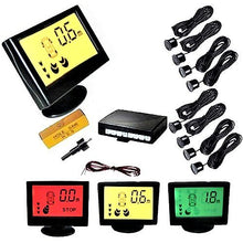 Charger l'image dans la galerie, Absolute Universal Front and Rear Parking Sensor System w 8 Black Parking Sensor