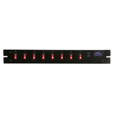 Load image into Gallery viewer, Mr. Dj PSC108 Power Switcher Surge Protectors &lt;br/&gt;Rack Mountable 8 Port Power Switcher Surge Protectors ON / OFF Power Center