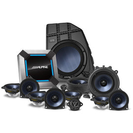 Alpine PSS-TSLA-21Y 13-Speaker Complete Sound System Upgrade Fit 20-21 Tesla Model Y Bundle