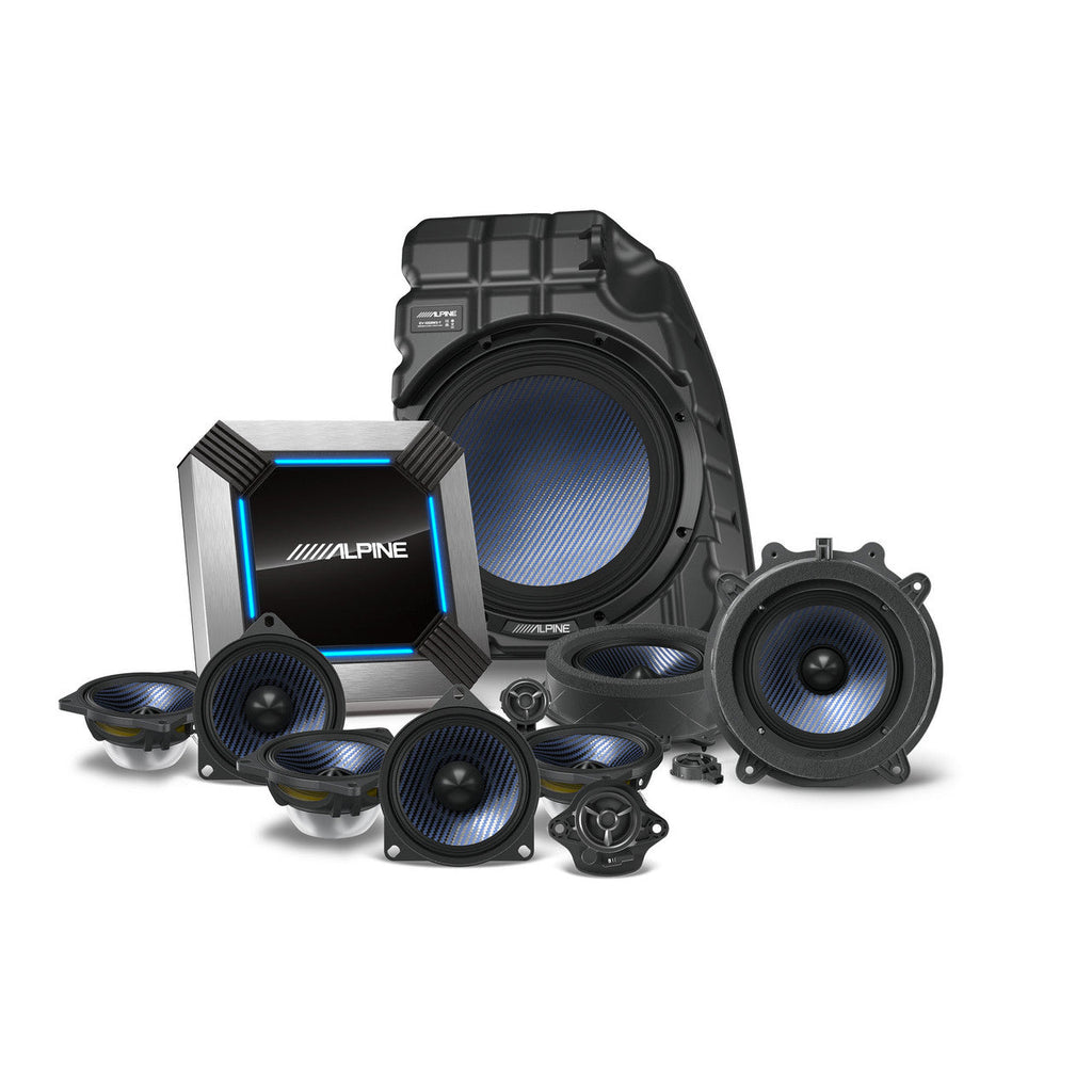 Alpine PSS-TSLA-223P 13-Speaker Fit the 2022-Up Tesla Model 3 Factory Premium Audio Bundle