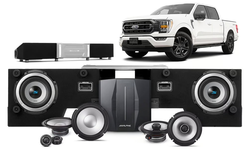 Alpine PSS-23FORD-F150 8-Speaker Audio System Upgrade Kit Fits 2015-2025 Ford F-150