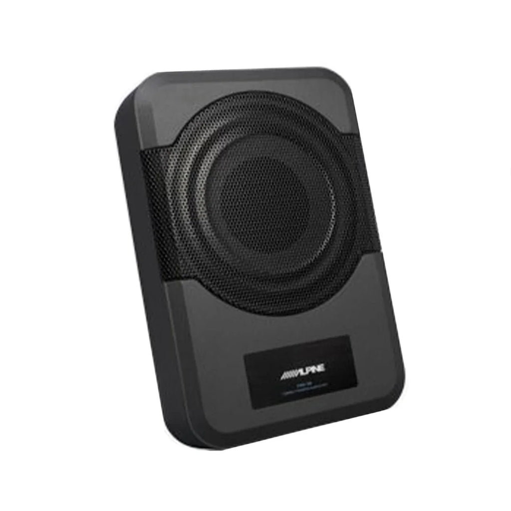 Alpine iLX-507 7" Digital Multimedia Receiver + PWE-S8 Powered 8" Woofer + Accessory Bundle