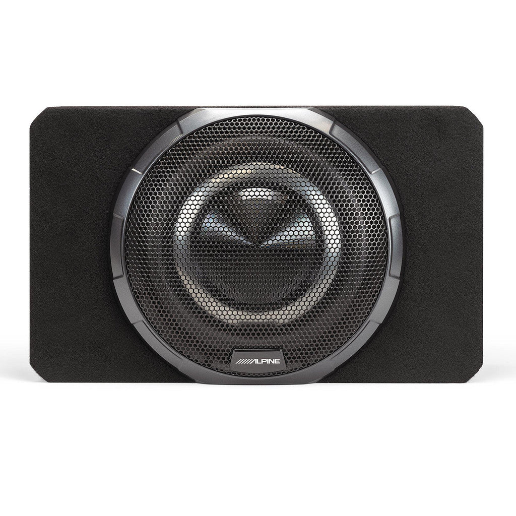 Alpine PWV-SB10 10" BassRev Powered Subwoofer Enclosure Bundle