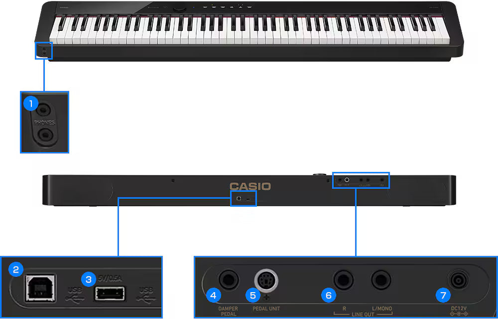 Casio Privia PX-S1100 88-key Digital Piano - Black
