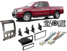 Charger l&#39;image dans la galerie, Absolute RADIOKITPKG1 Fits Nissan Titan 2004-2005 Double DIN Stereo Harness Radio Install Dash Kit